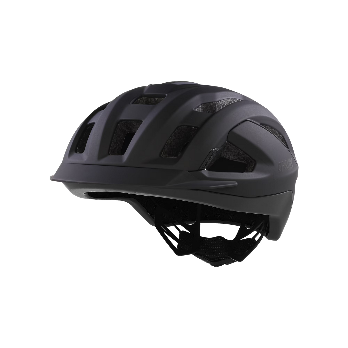 Black helmet on a transparent background