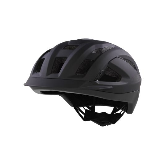Black helmet on a transparent background