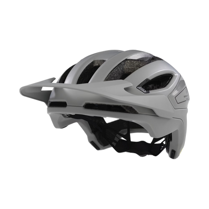 White helmet with black interior on a white background