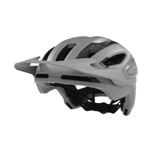 White helmet with black interior on a white background