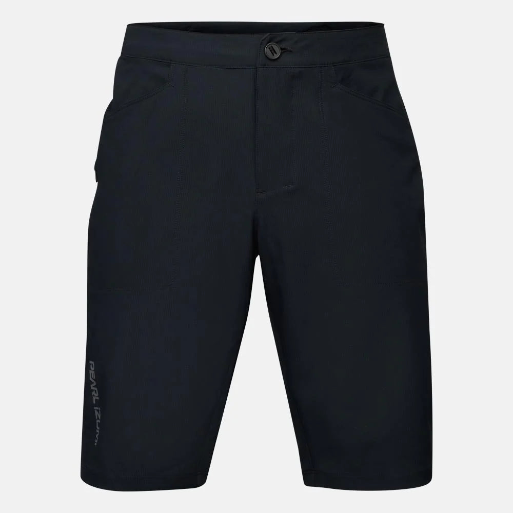 Black shorts on a light gray background