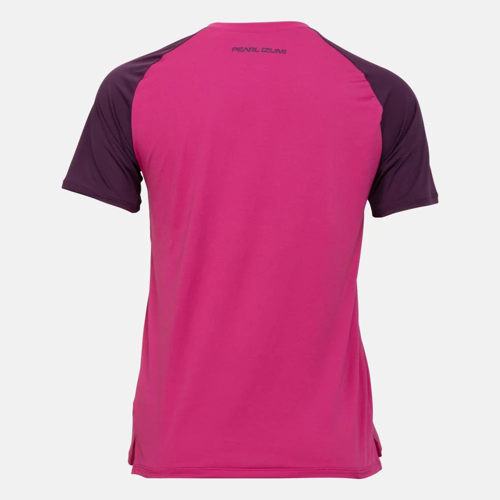 Pink and purple athletic shirt with 'Real Core' branding on a white background