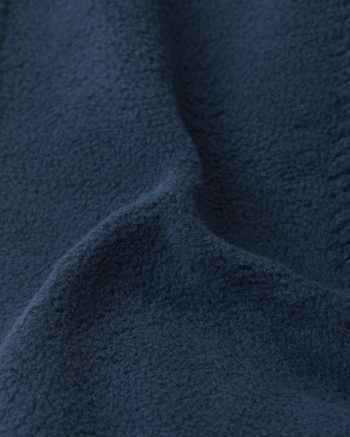 Close-up of textured dark blue fabric