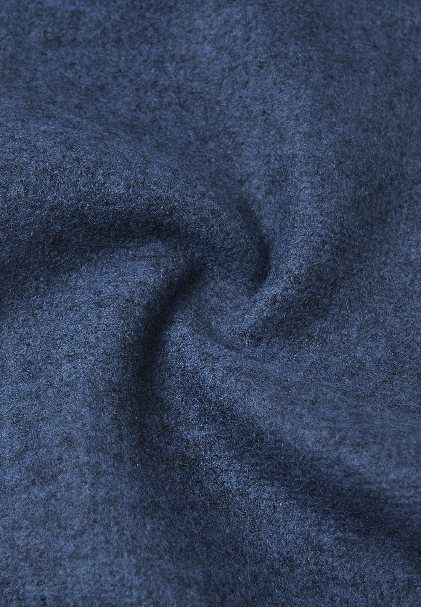 Close-up of textured blue fabric