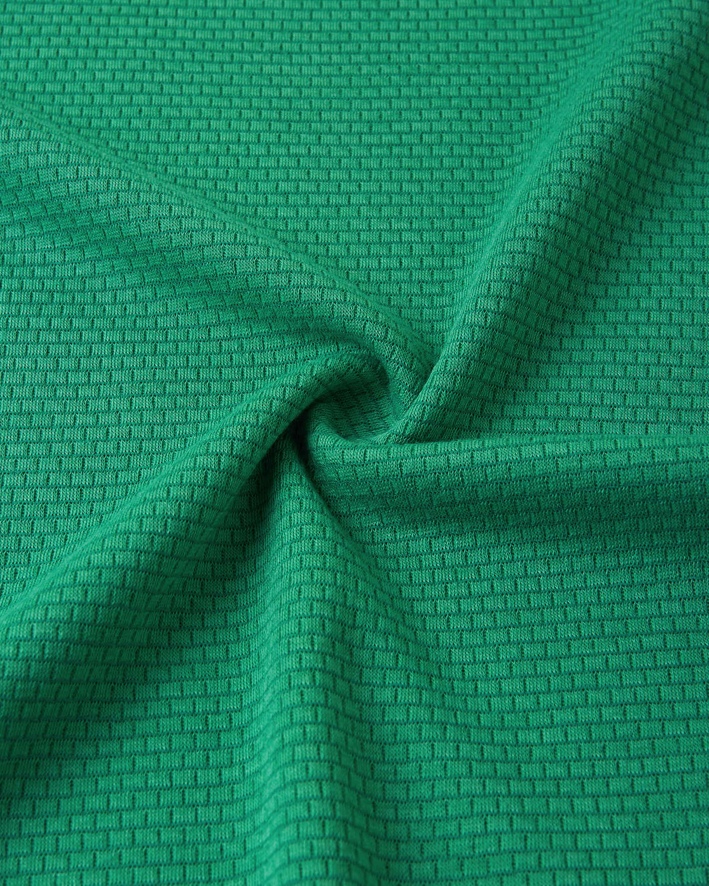Close-up of green textured fabric