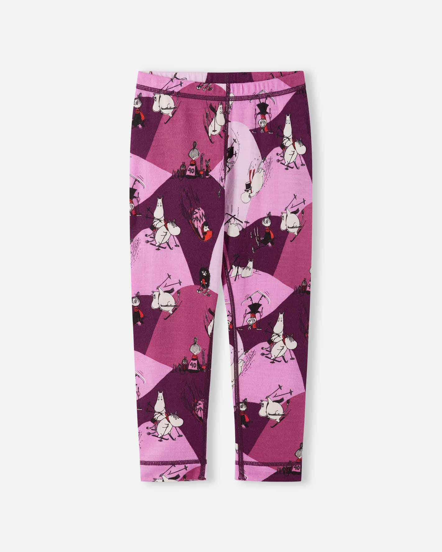 Leggings with a colorful pattern on a white background