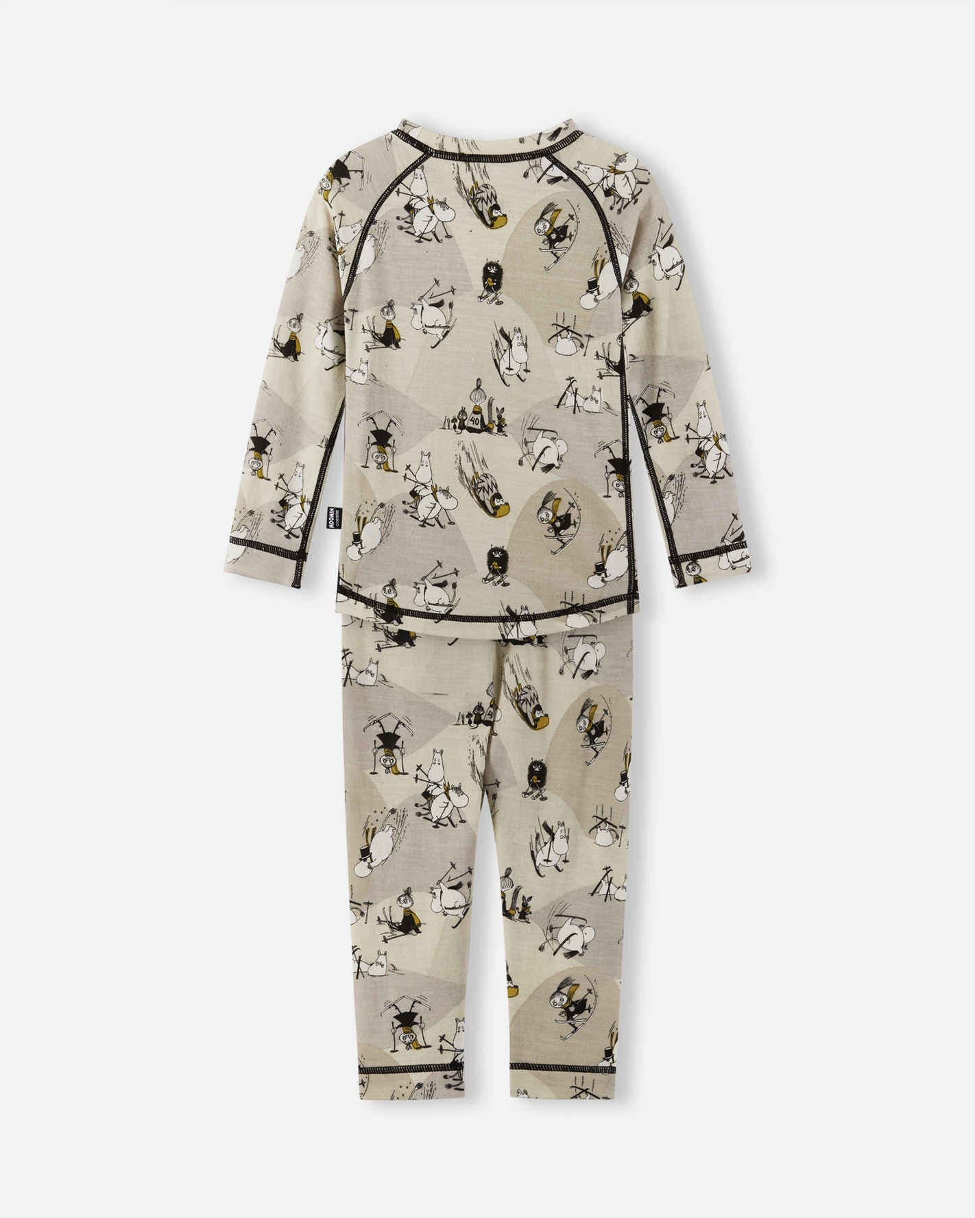 Children's onesie with a pattern on a white background