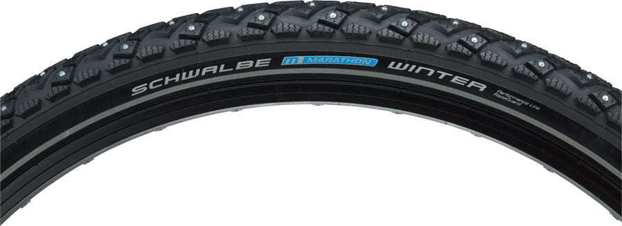 Schwalbe winter tire tread pattern on a white background