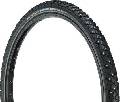 Schwalbe winter tire with tread pattern on a white background