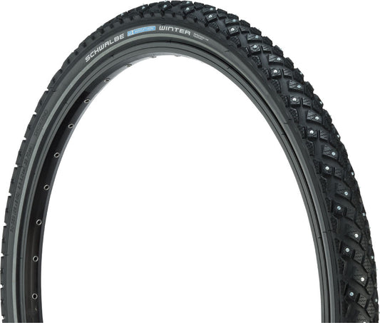 Schwalbe winter tire with tread pattern on a white background