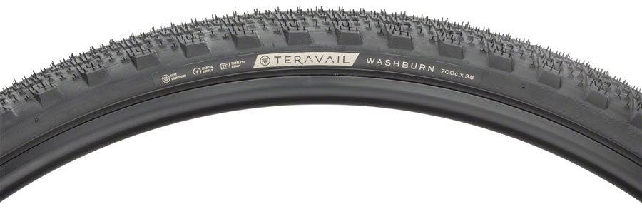 Teravail Washburn bicycle tire on a white background