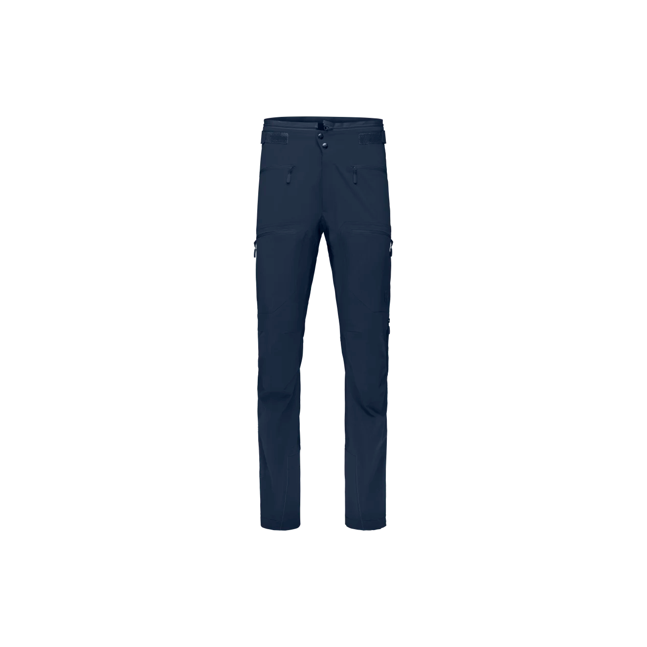 Navy blue pants on a white background