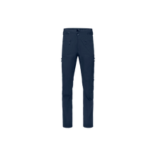 Load image into Gallery viewer, Navy blue pants on a white background
