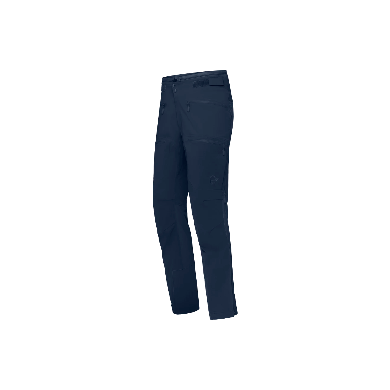 Navy blue pants on a white background
