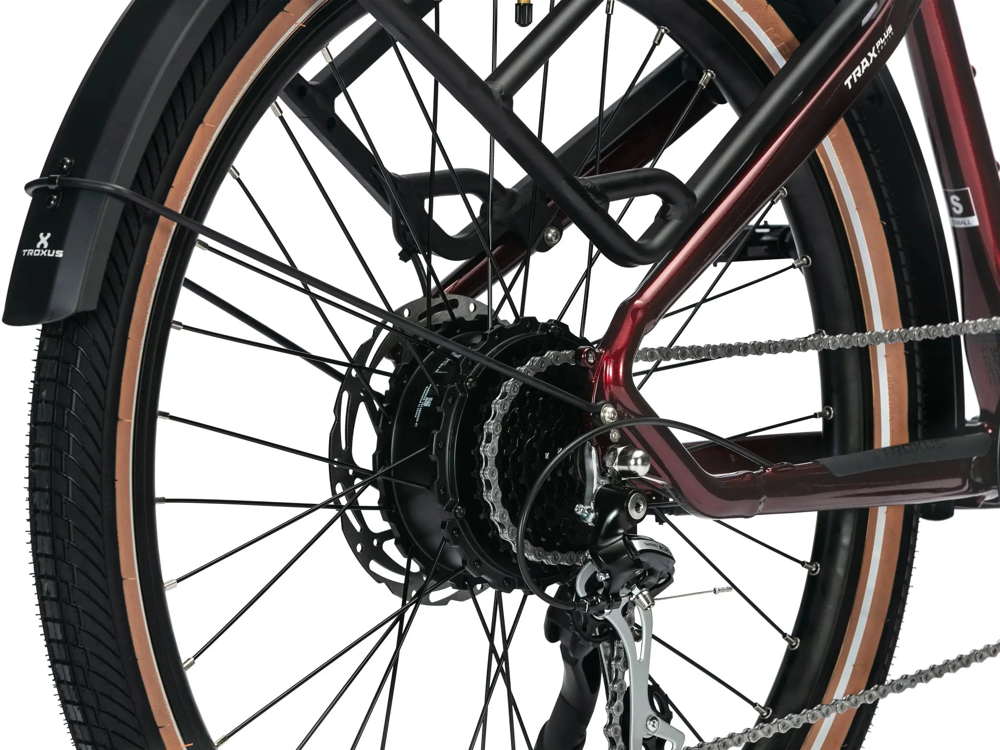 Rear wheel/motor on Troxus E-Bike