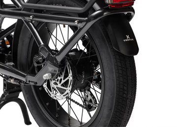 Rear wheel/motor of Troxus E-Bike