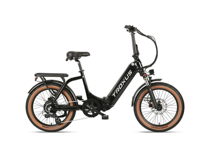 Black Troxus Folding E-Bike