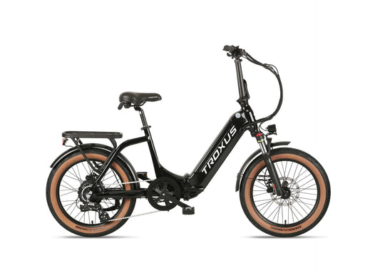 Black Troxus Folding E-Bike
