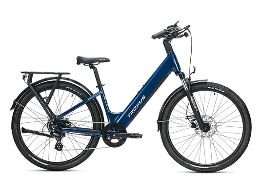 Navy Blue Troxus E-Bike