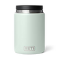 White YETI mug with a black lid on a white background