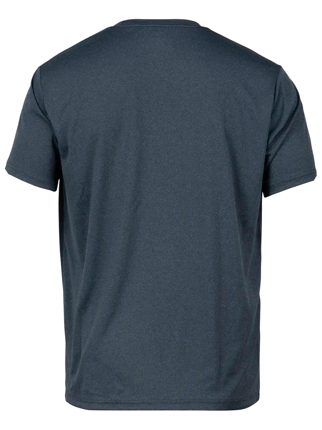 Black t-shirt on a white background