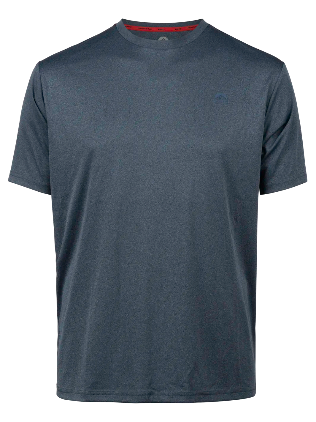 Dark gray t-shirt on a white background