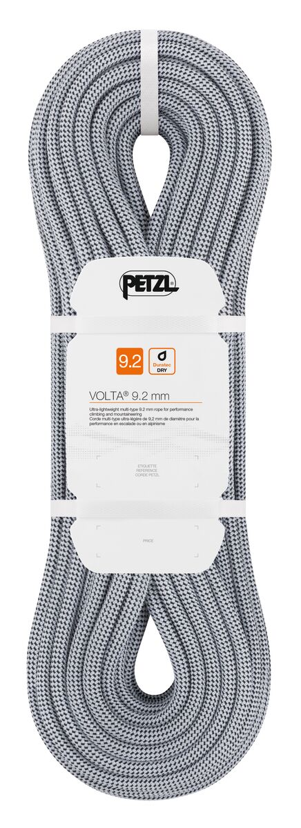 Petzl Volta Rope 9.2mm X 50m Gray