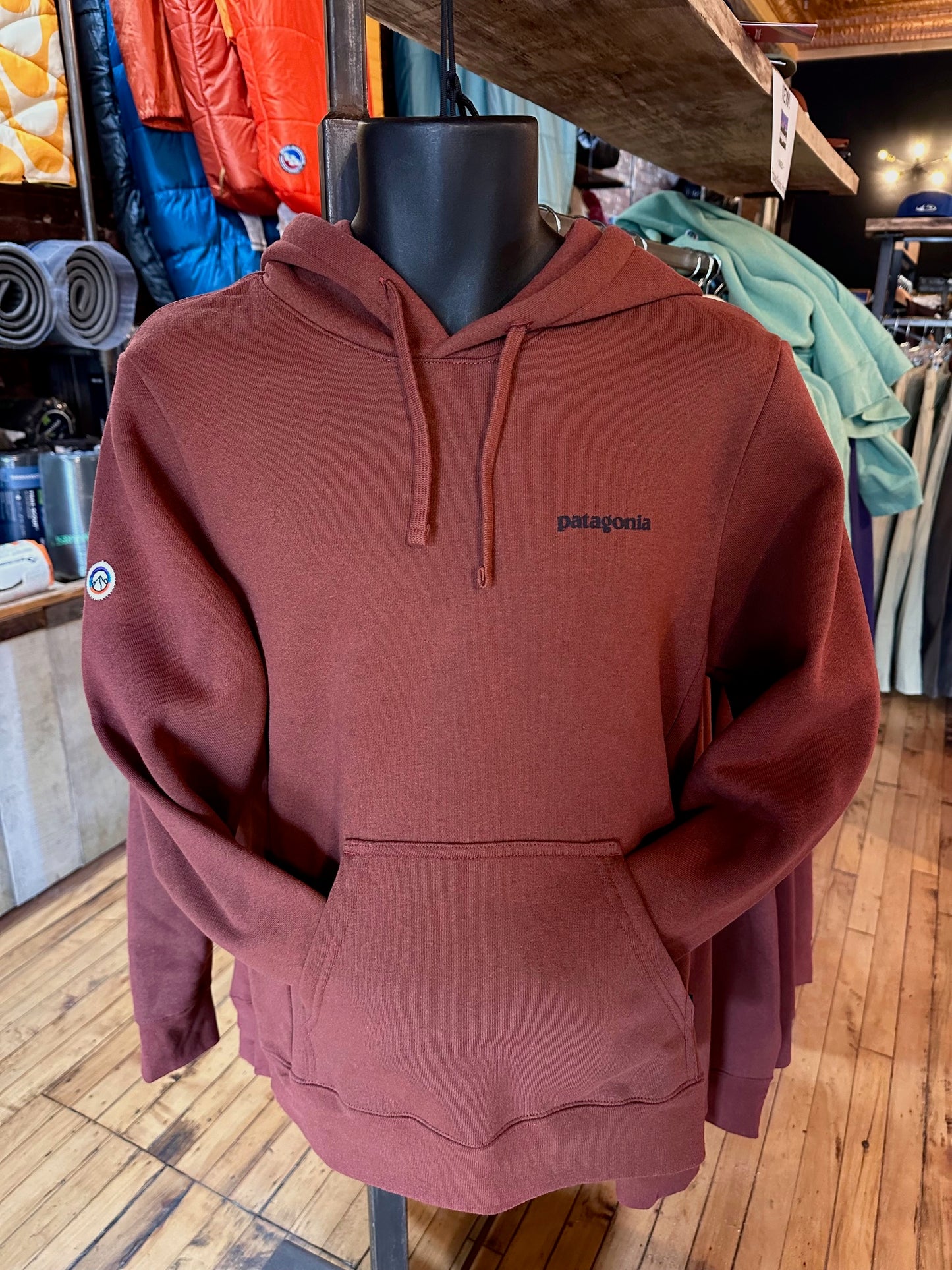 Patagonia Upper Peninsula Logo Fitz Roy Hoody