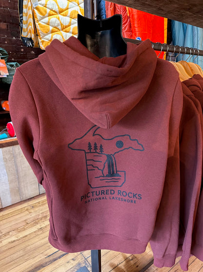 Patagonia Upper Peninsula Logo Fitz Roy Hoody