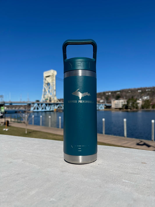 Yeti Upper Peninsula Rambler 18  oz Bottle w/ Straw Cap