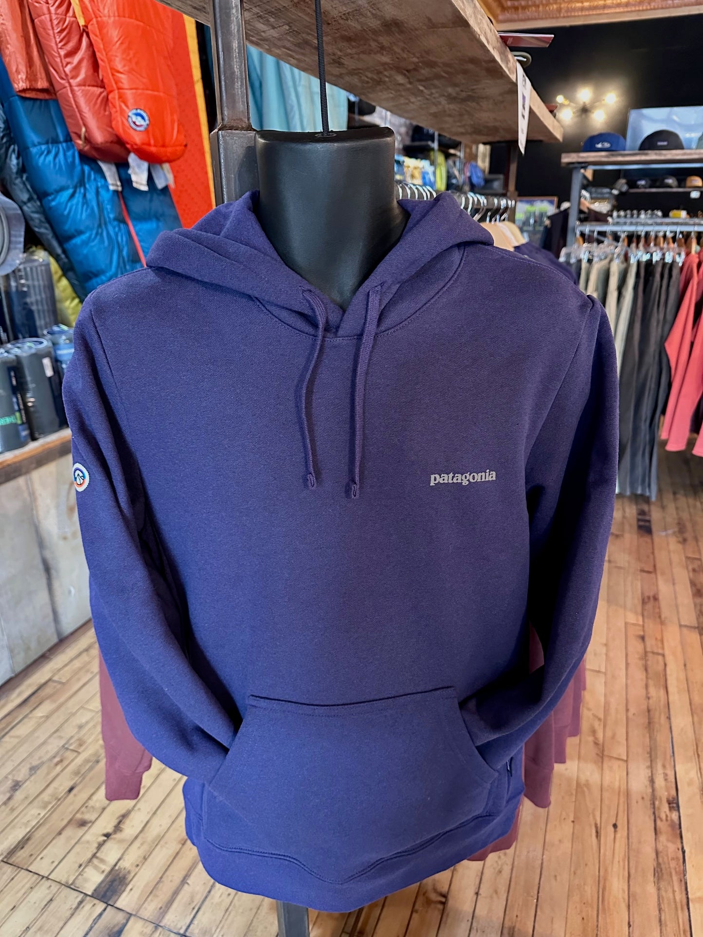Patagonia Upper Peninsula Logo Fitz Roy Hoody