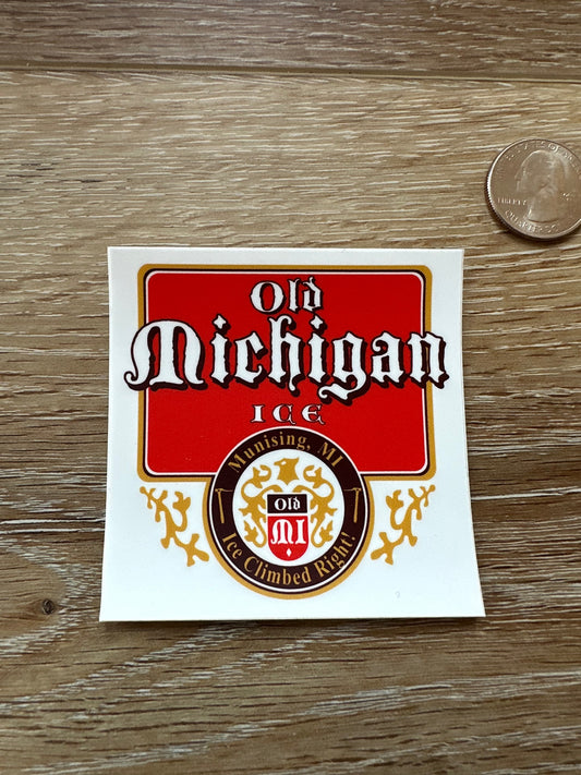 Michigan Ice Fest Old Michigan Ice Sticker