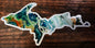 Upper Peninsula Agate Sticker