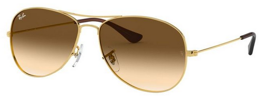 Ray Ban Cockpit Arista w/Clear Gradient Brown