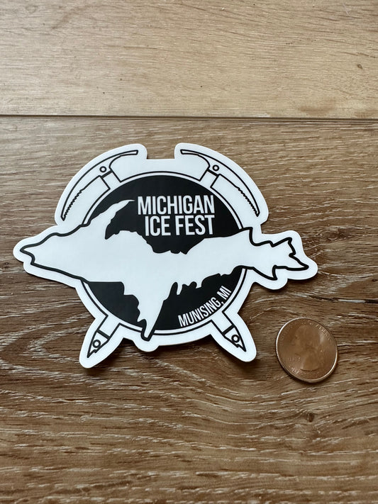 Michigan Ice Fest Logo Sticker Large