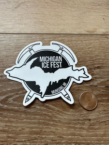 Michigan Ice Fest Logo Sticker Large