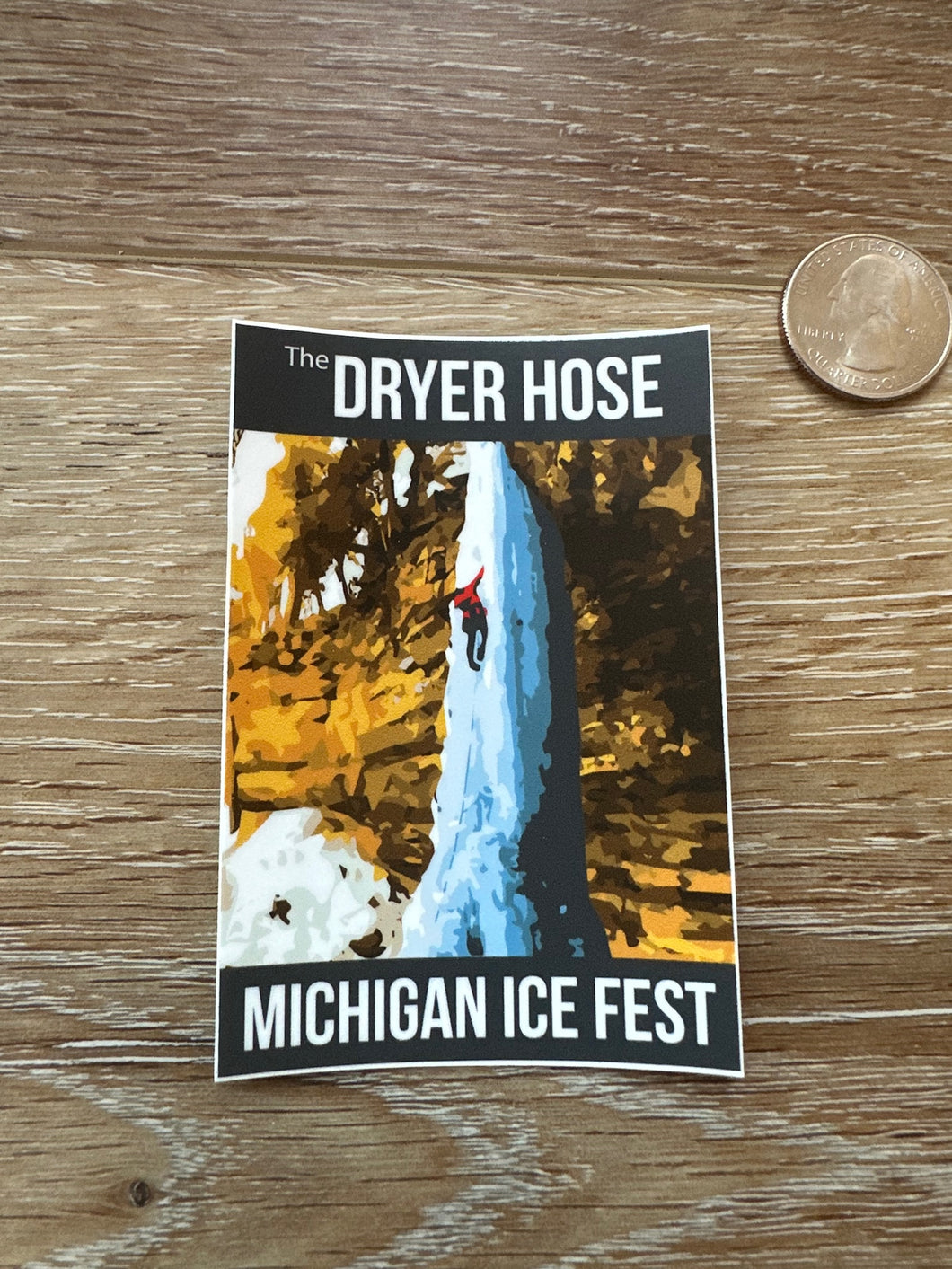 Michigan Ice Fest Dryer Hose Sticker