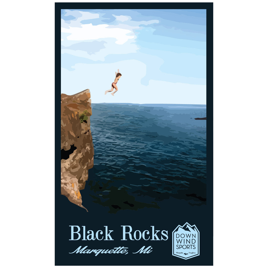 Black Rocks Sticker
