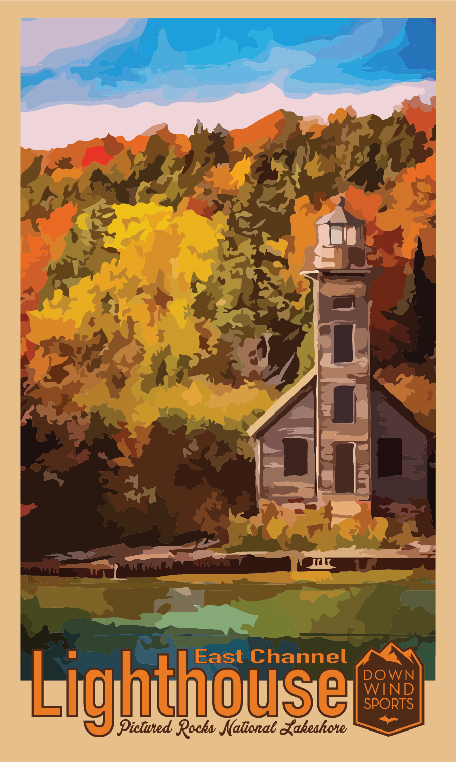 East Channel Lighthouse Sticker