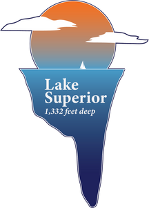 Lake Superior 1332 Feet Deep Sticker