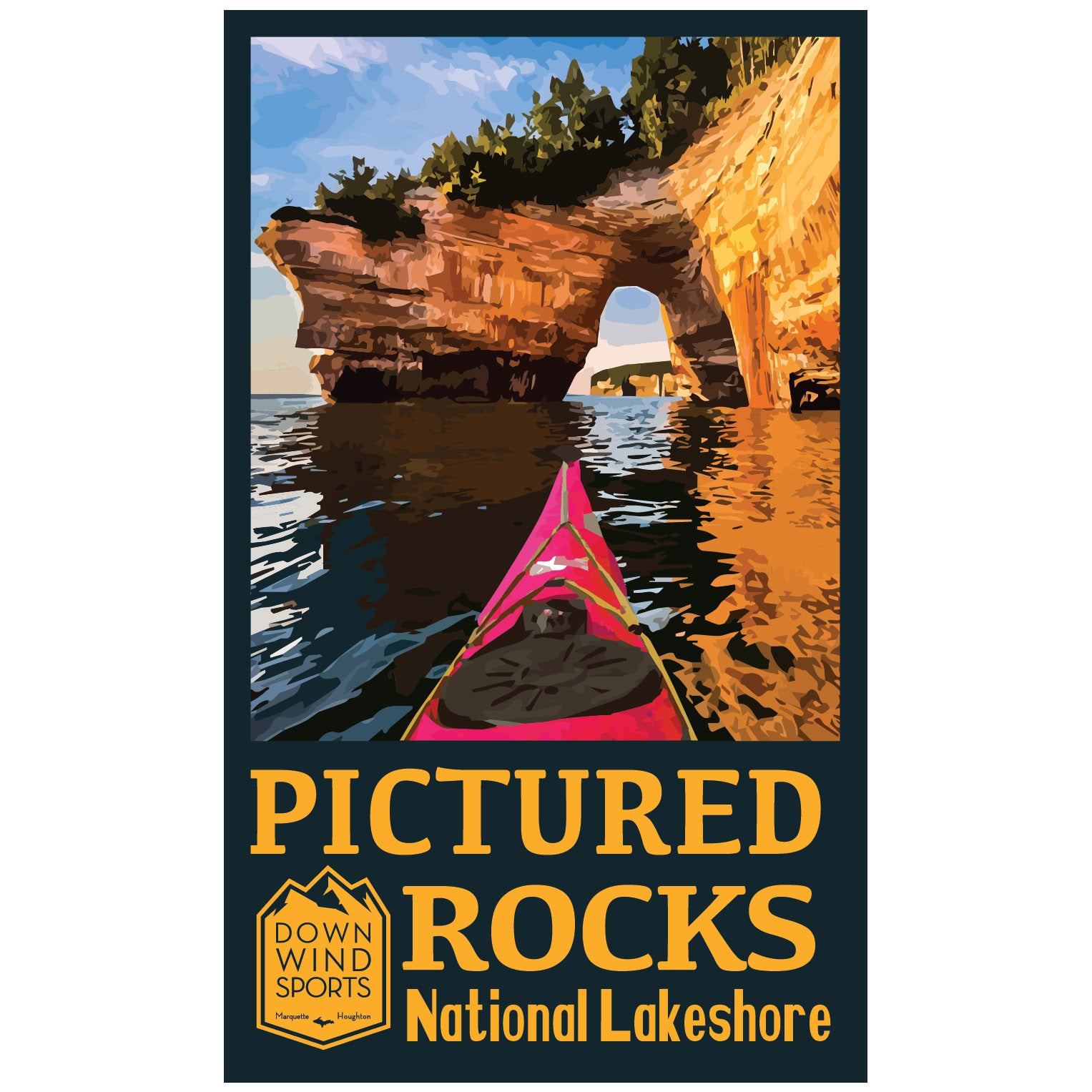 Pictured Rocks Arch Sticker – Down Wind Sports