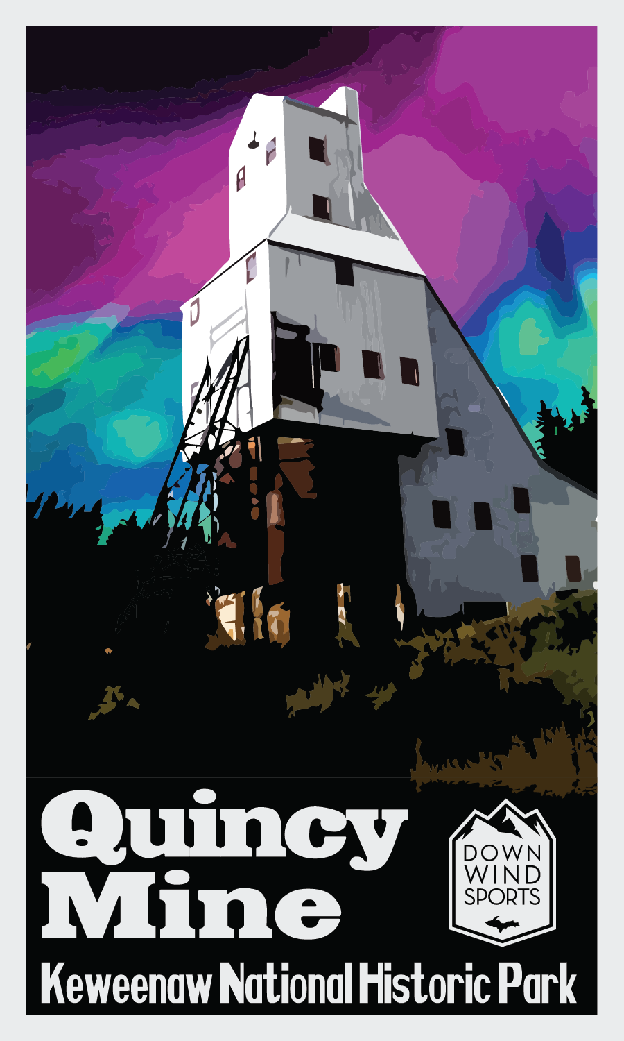 Quincy Mine Sticker