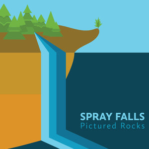 Spray Falls Sticker