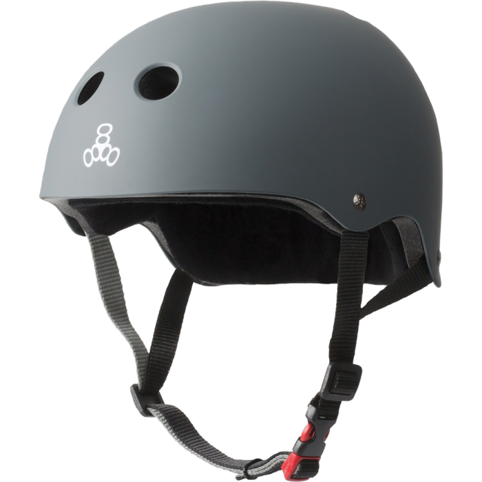 T8 Certified Sweatsaver XS/S Carbon Rubber Skate Helmet