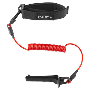NRS Coil Paddle Leash Red