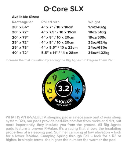 Big Agnes Insulated Q Core SLX